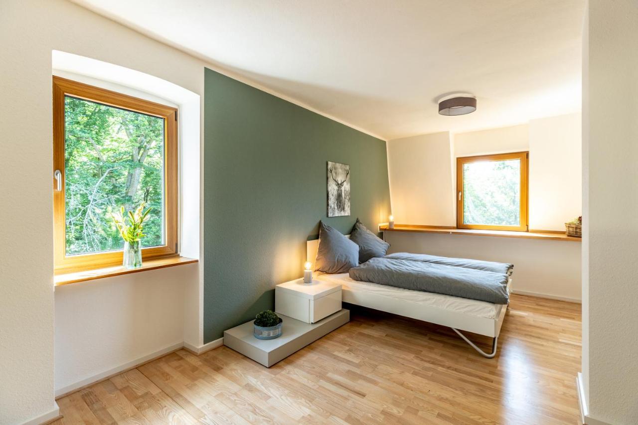 Landhaus Karbach Komplett Oder Einzelne Wohneinheiten Villa Inkl Sauna Bzw Waldhaeuschen Hirten Exterior foto
